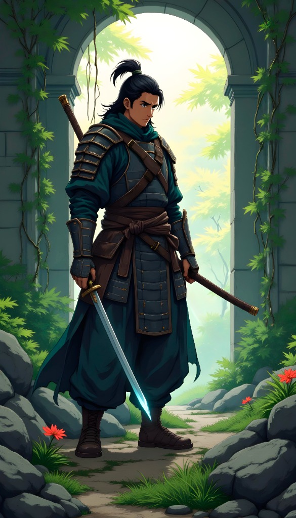 3D Character, Green Warrior