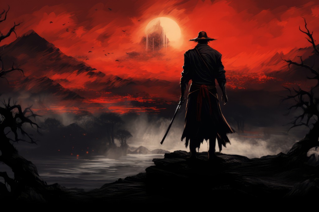 3D Character, Red Ronin